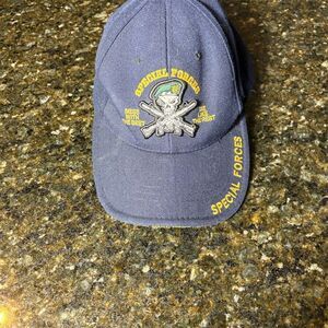 Rapid Dominance Special Forces Men's Blue Cap Adjustable Embroidered Hat